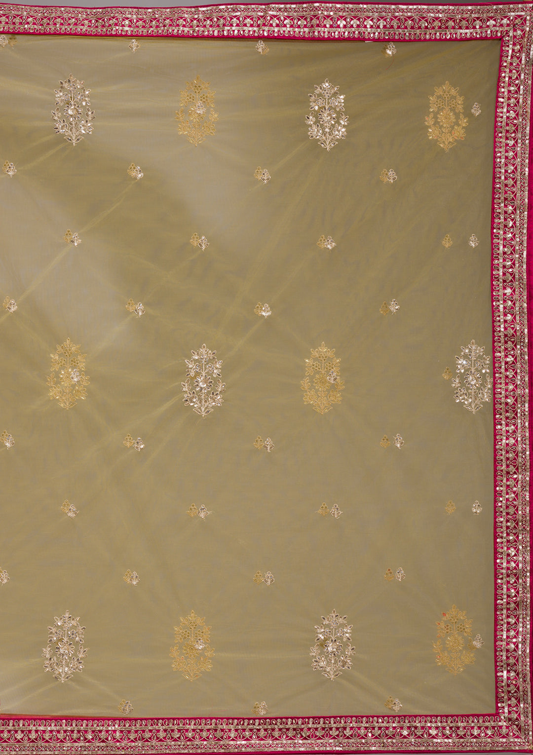 Mehendi Cording Net Readymade Lehenga