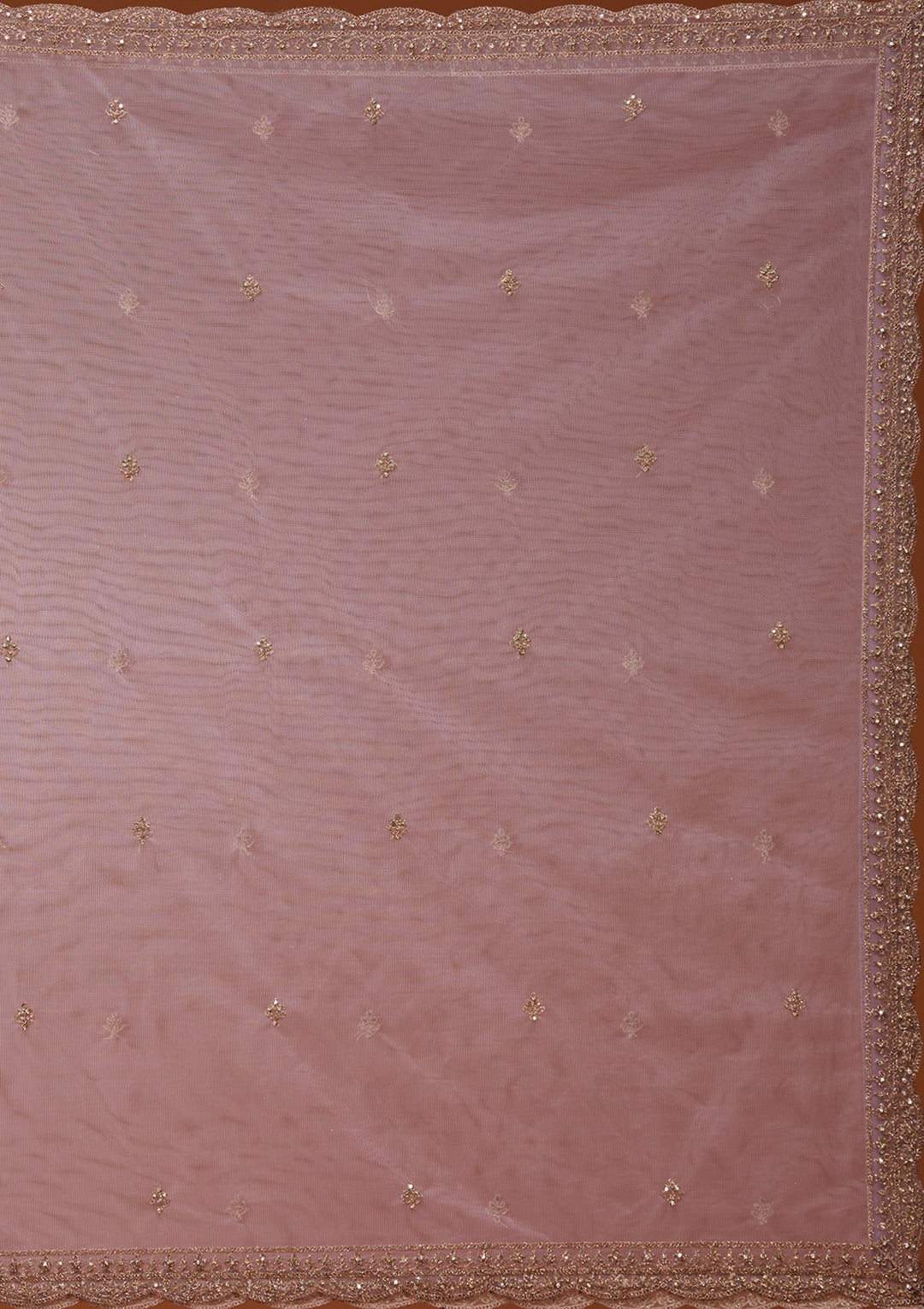 Lavender Zariwork Net Readymade Lehenga