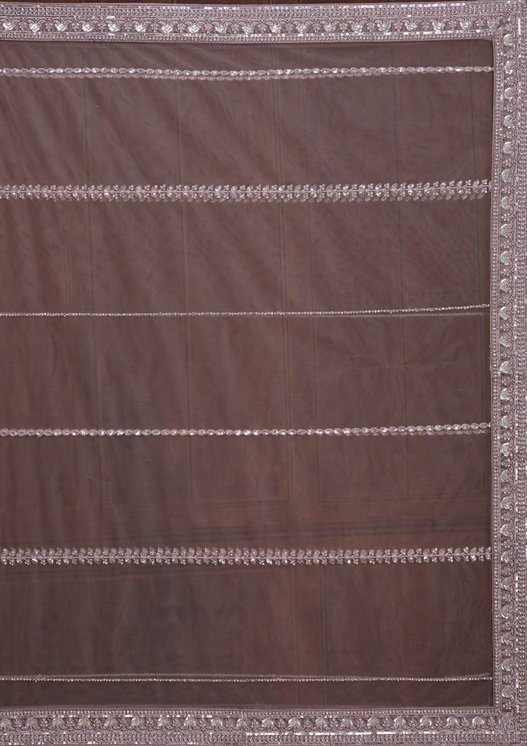 Lavender Cording Net Readymade Lehenga