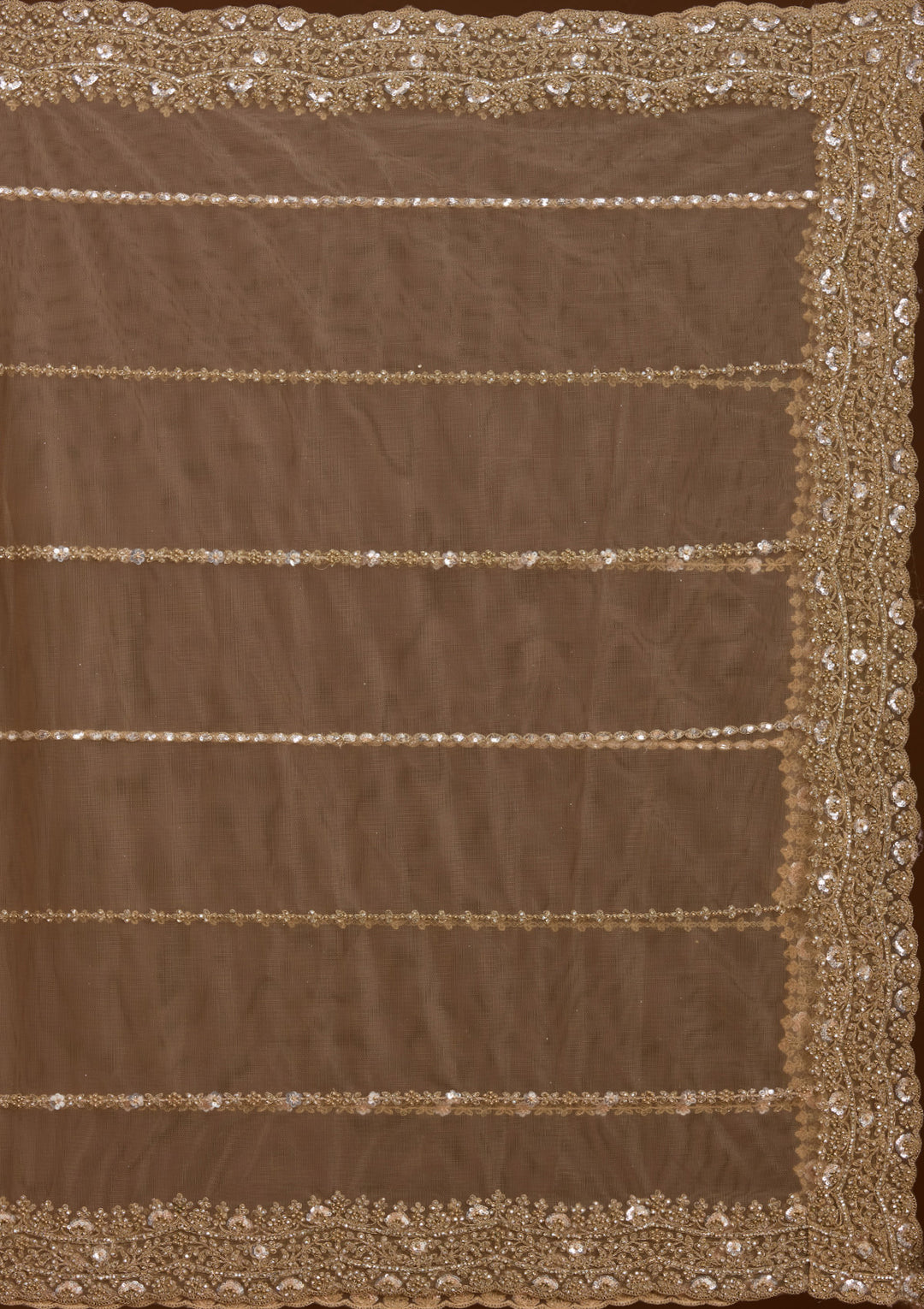 Gold Stonework (Gold) Net Readymade Lehenga