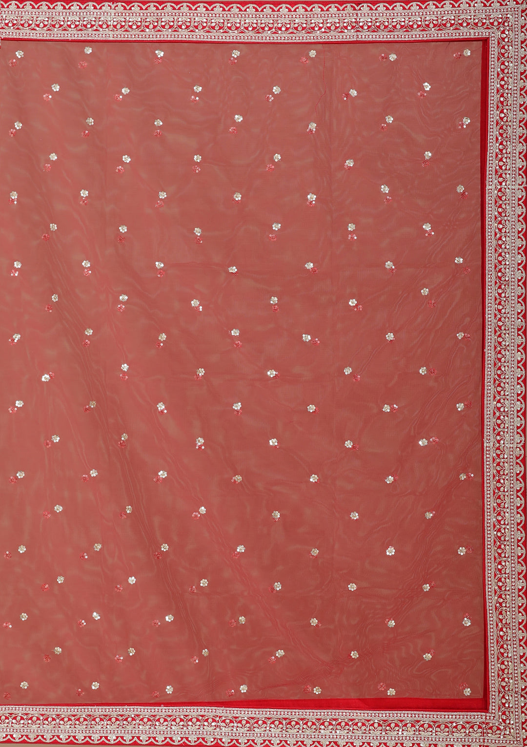 Red Zardozi (Gold) Raw Silk Readymade Lehenga