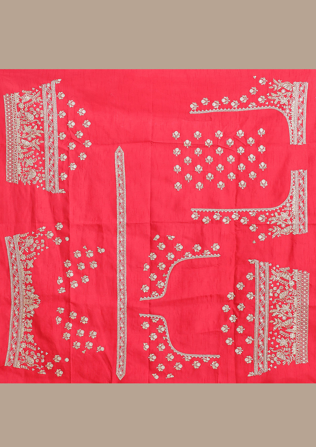 Maroon Zardozi (Gold) Raw Silk Readymade Lehenga