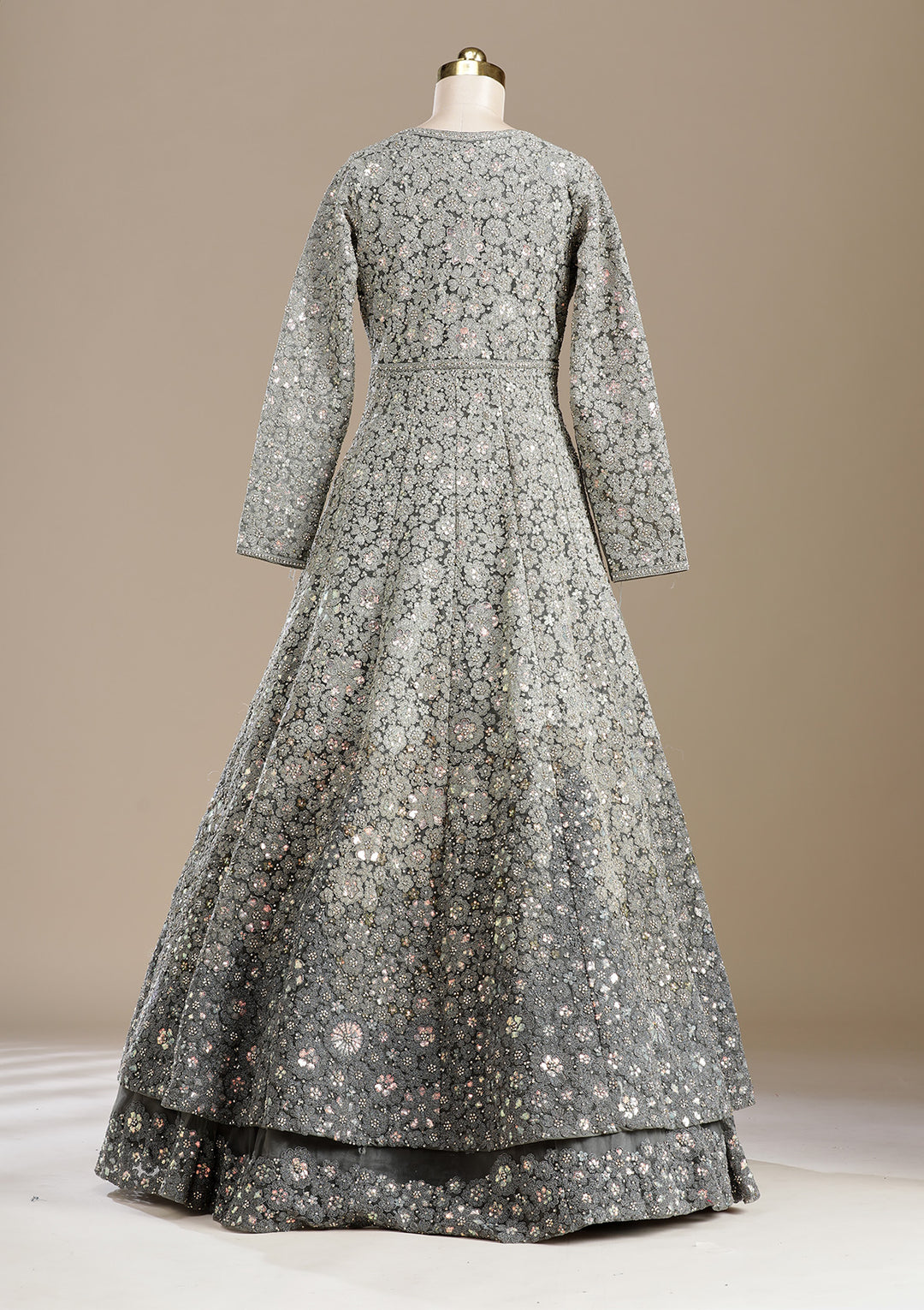 Mehendi Cording Net Readymade Lehenga