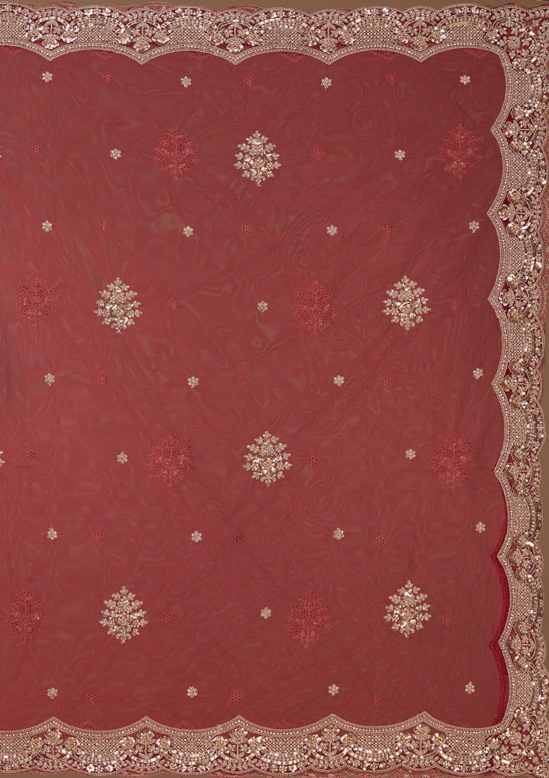 Gold Stonework Maroon Net Stitched Lehenga Blouse With Dupatta