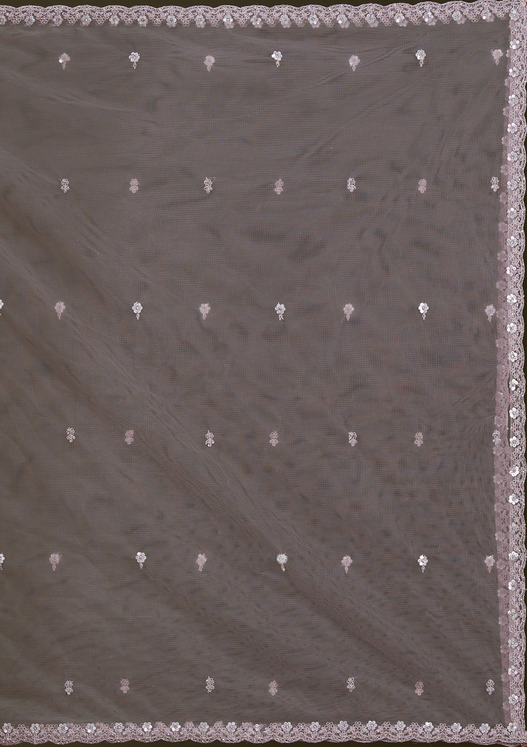 Lavender Silver Zariwork Net Readymade Lehenga