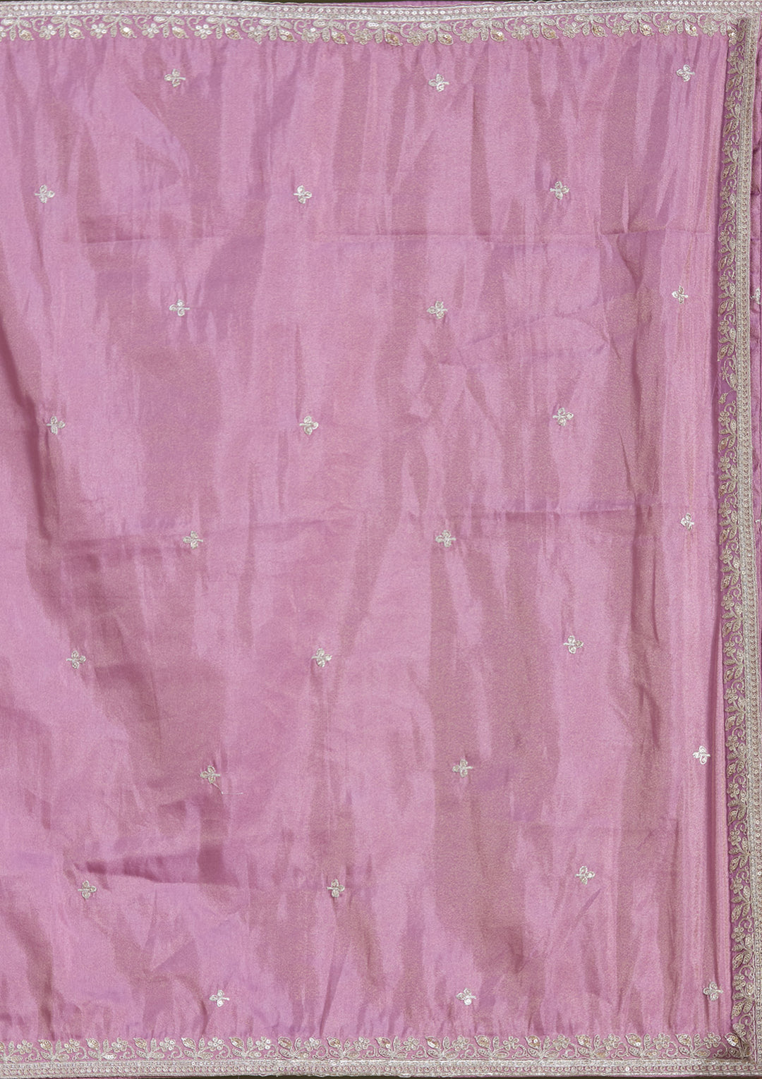 Lavender Sequins Banarasi Readymade Lehenga