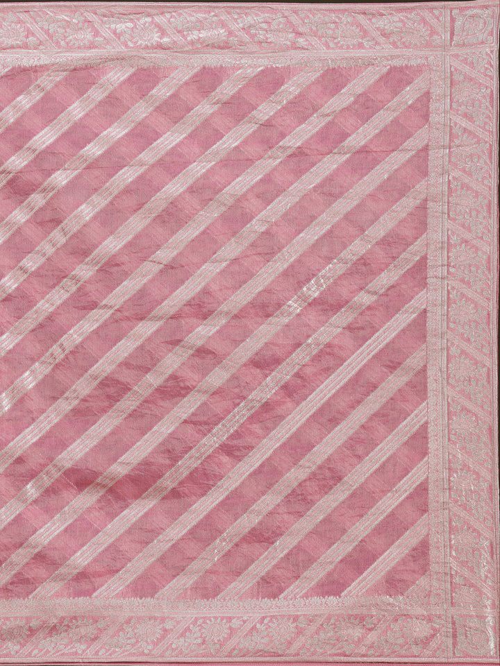 Onion Pink Sequins Soft Raw Silk Readymade Lehenga