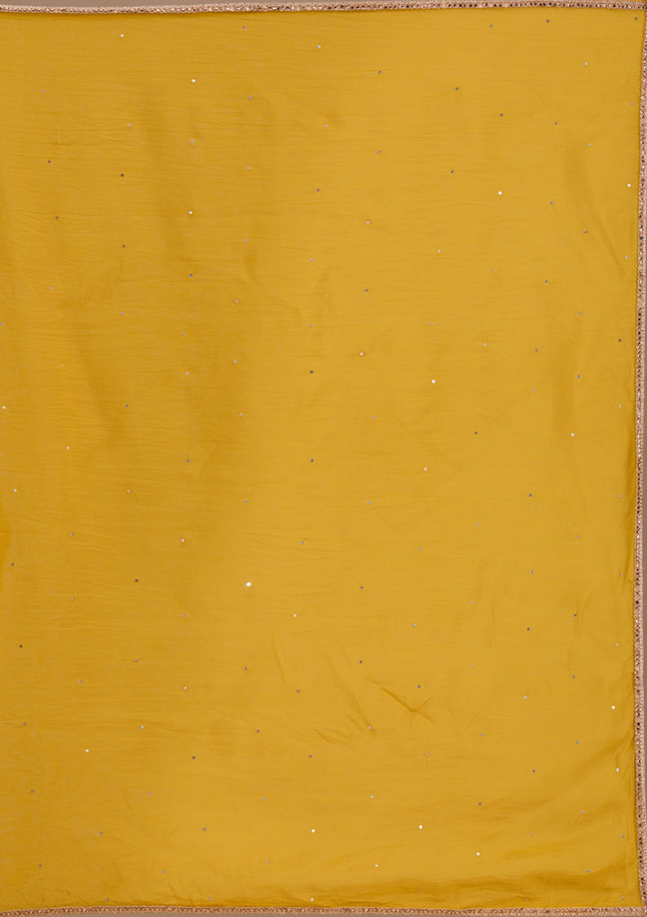 Red Zardosi Raw Silk Readymade Lehenga