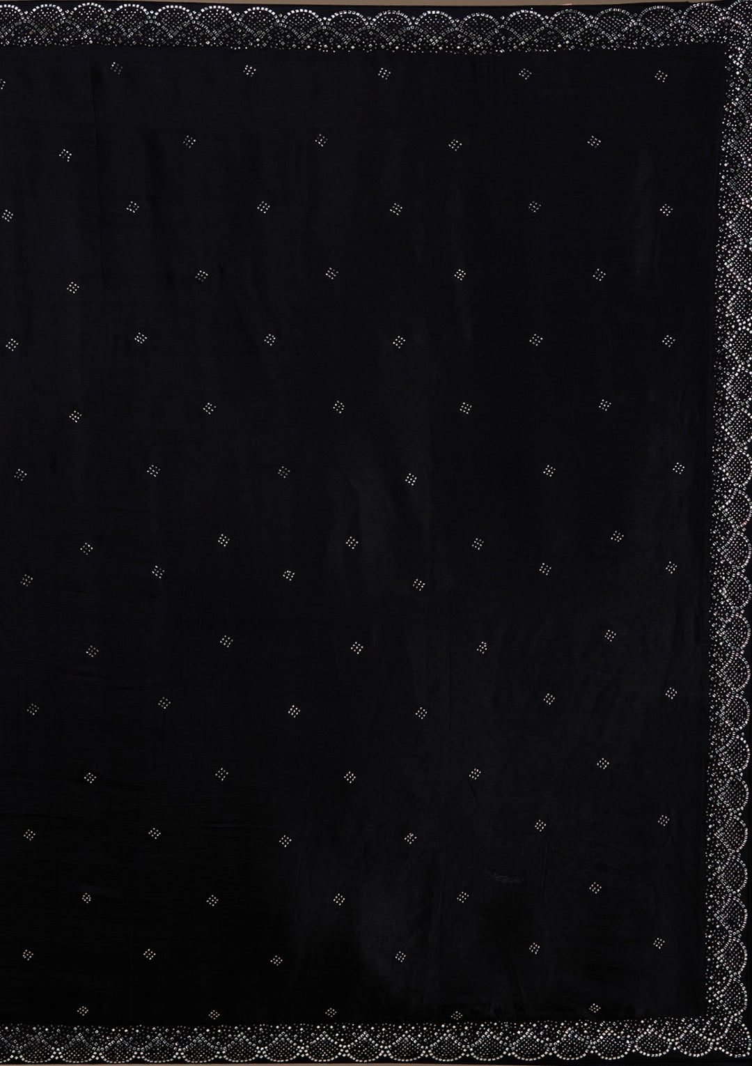 Koskii Semi Crepe Black Lehenga with Stonework – Captivating Evening Elegance