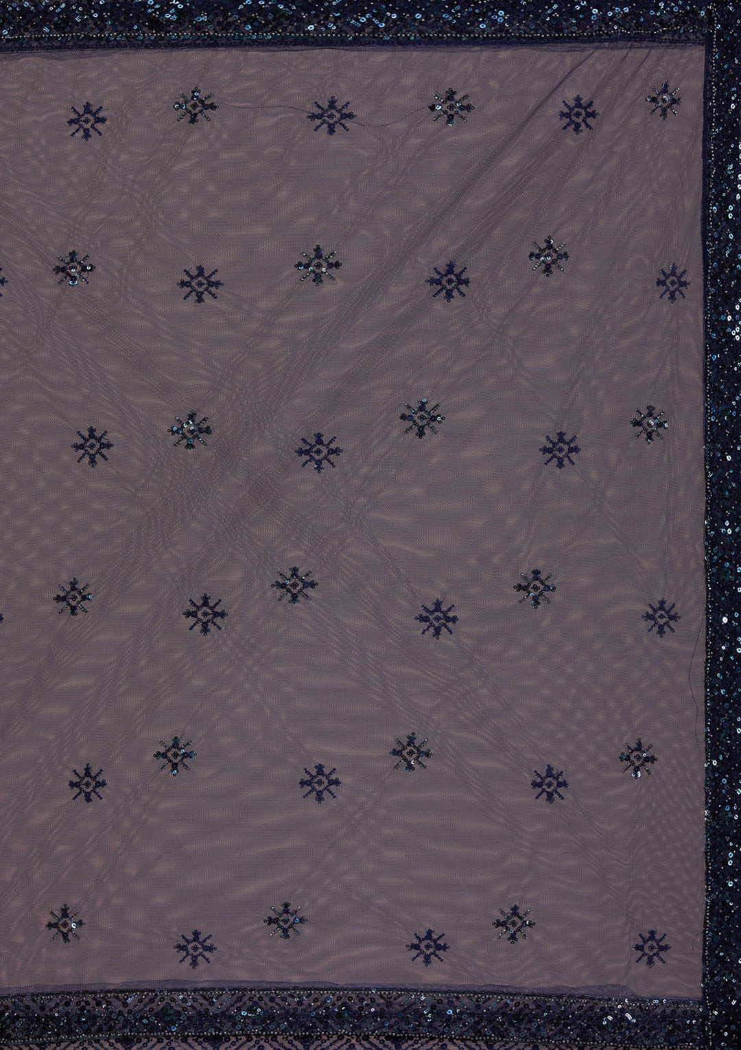 Navy Blue Cutdana Net Readymade Lehenga