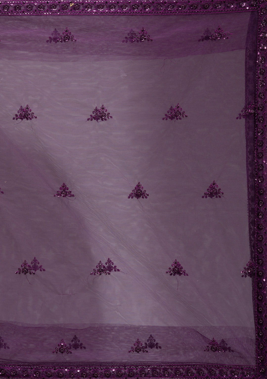 Wine Cutdana Net Readymade Lehenga