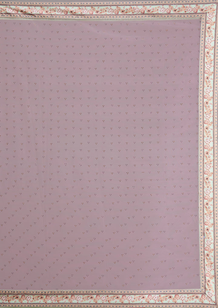 Pista Green Swarovski Raw Silk Semi-Stitched Lehenga