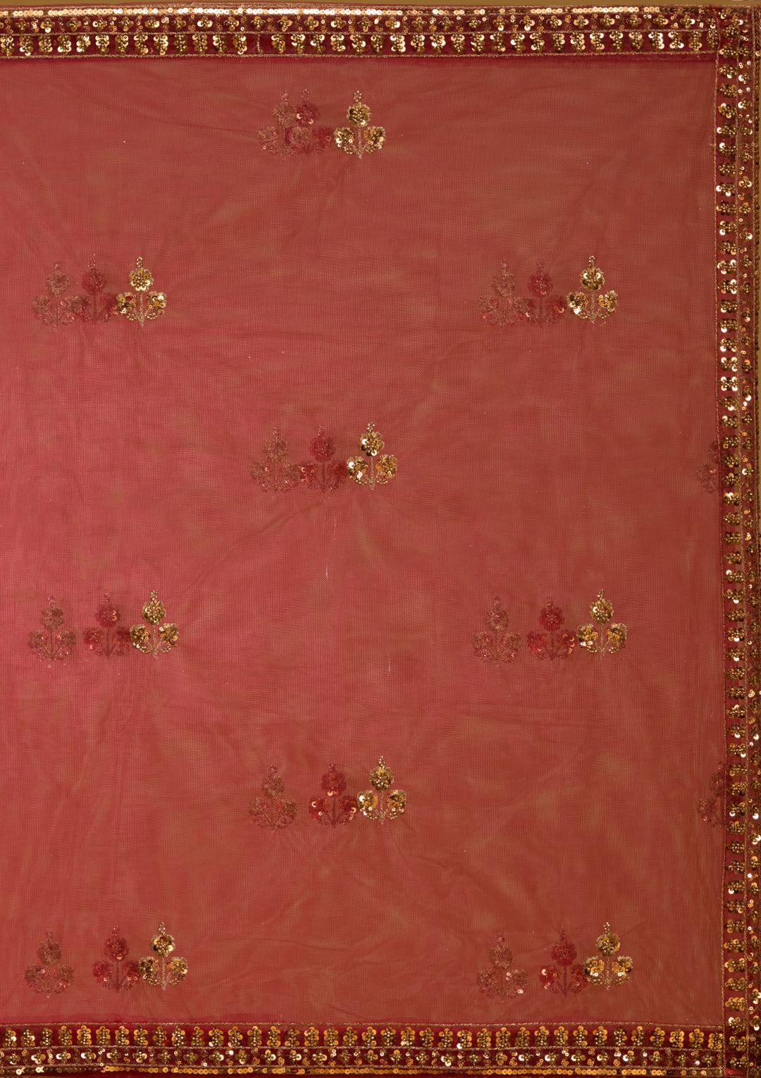 Maroon Cutdana Net Readymade Lehenga