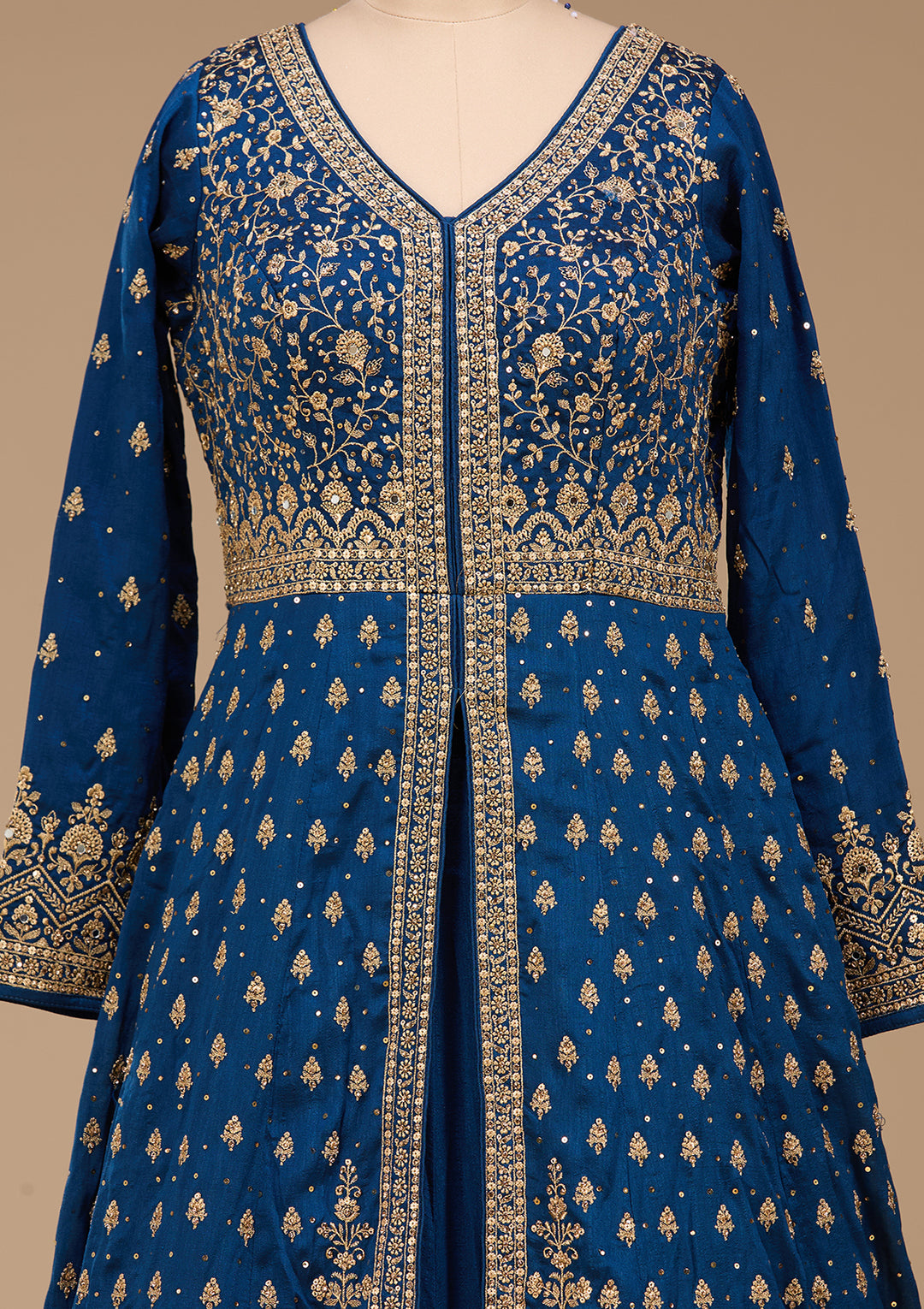 Silver Zariwork Peacock Blue Soft Raw Silk Stitched Lehenga Blouse With Dupatta