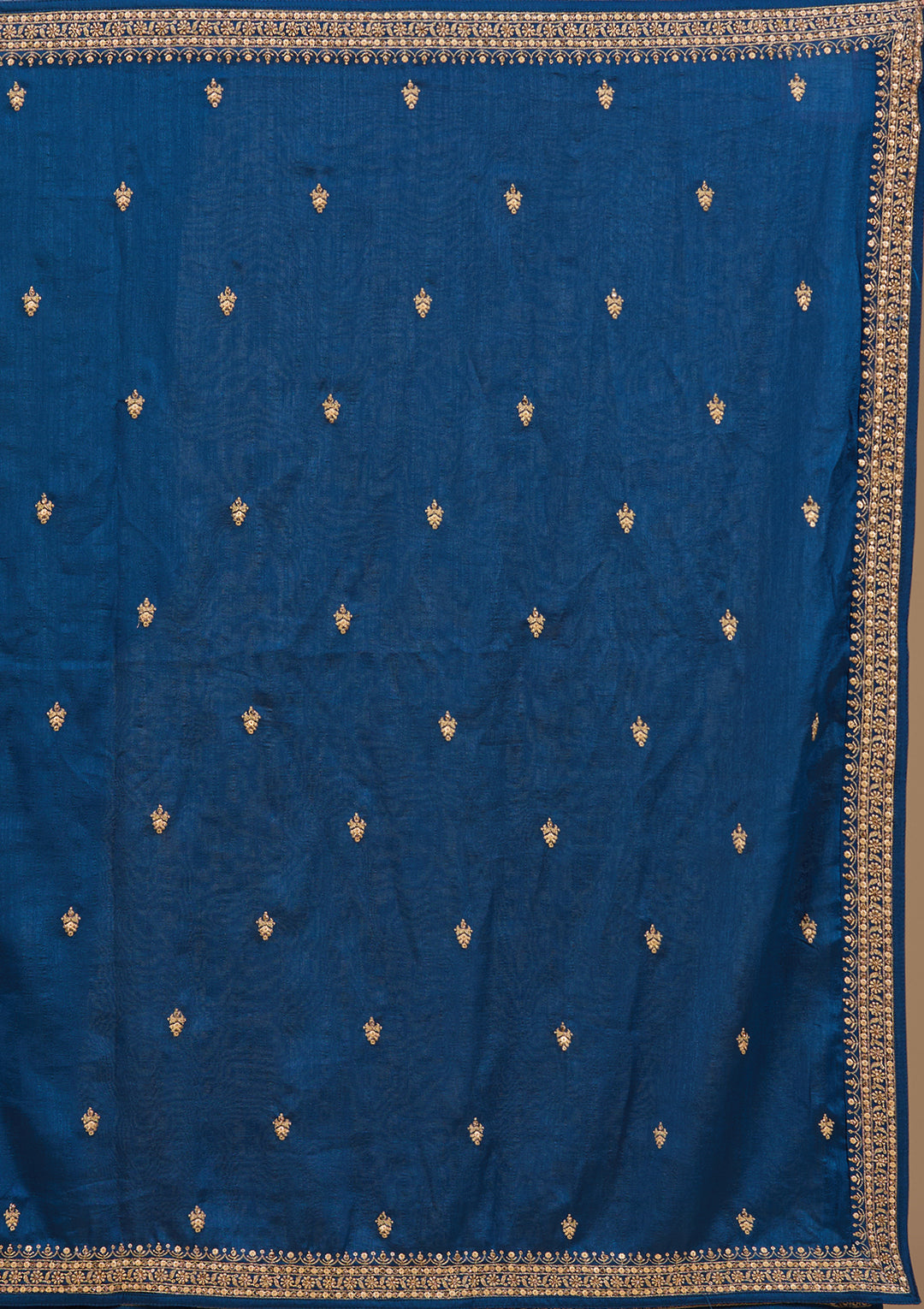 Silver Zariwork Peacock Blue Soft Raw Silk Stitched Lehenga Blouse With Dupatta
