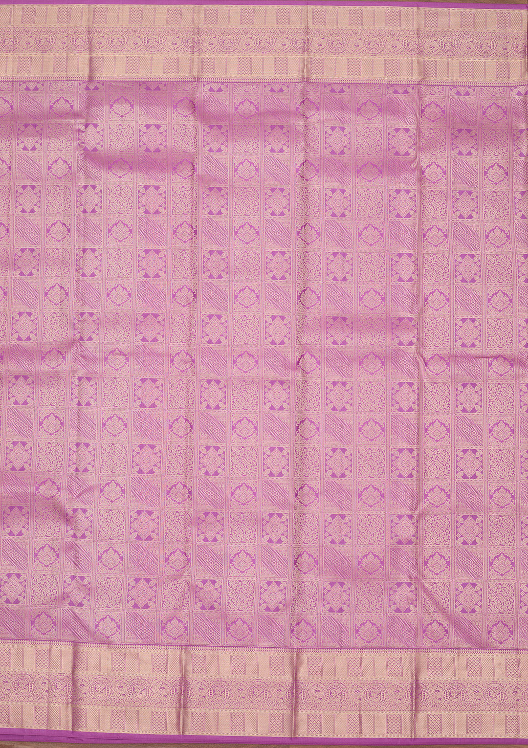 Light Lavender Zariwork Pure Silk Saree