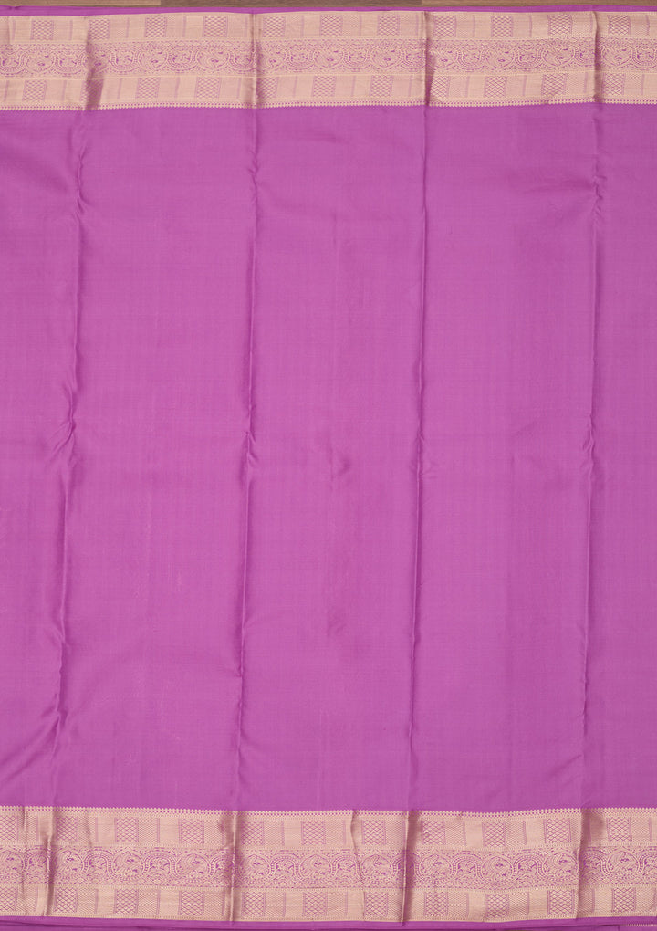 Light Lavender Zariwork Pure Silk Saree