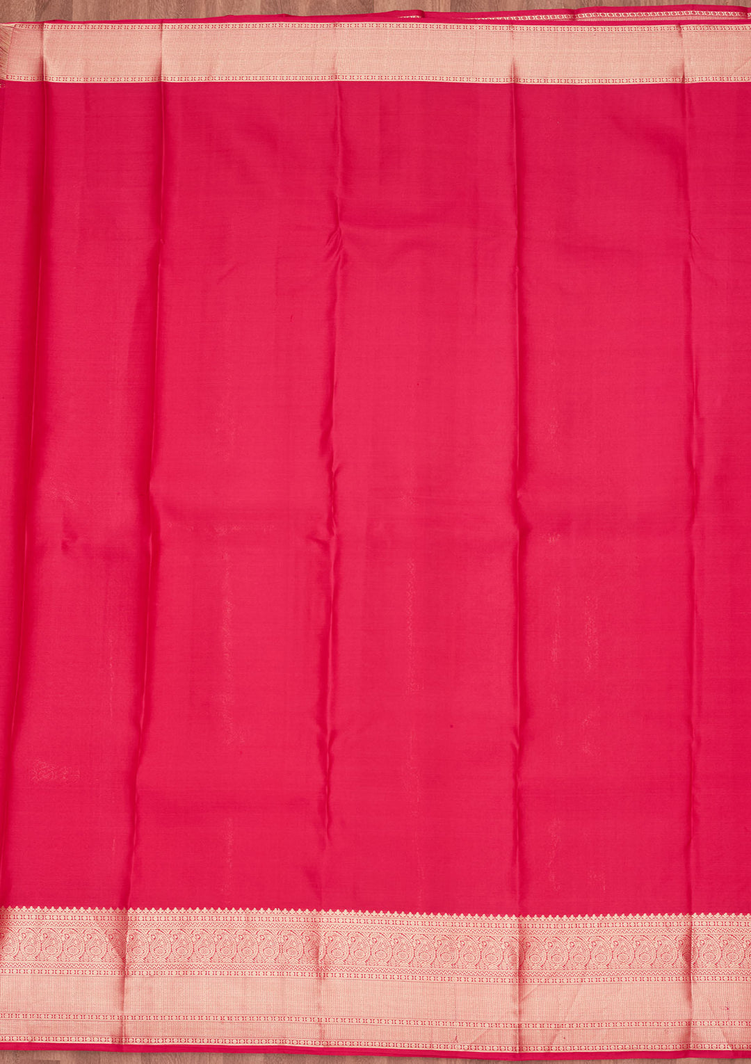 Rani Pink Silk Jaal Saree With Matching Blouse Piece