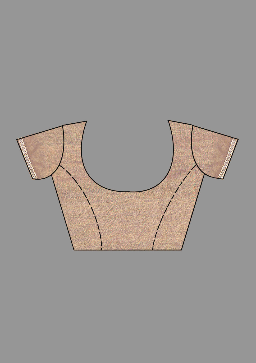 Grey Zariwork Organza Saree