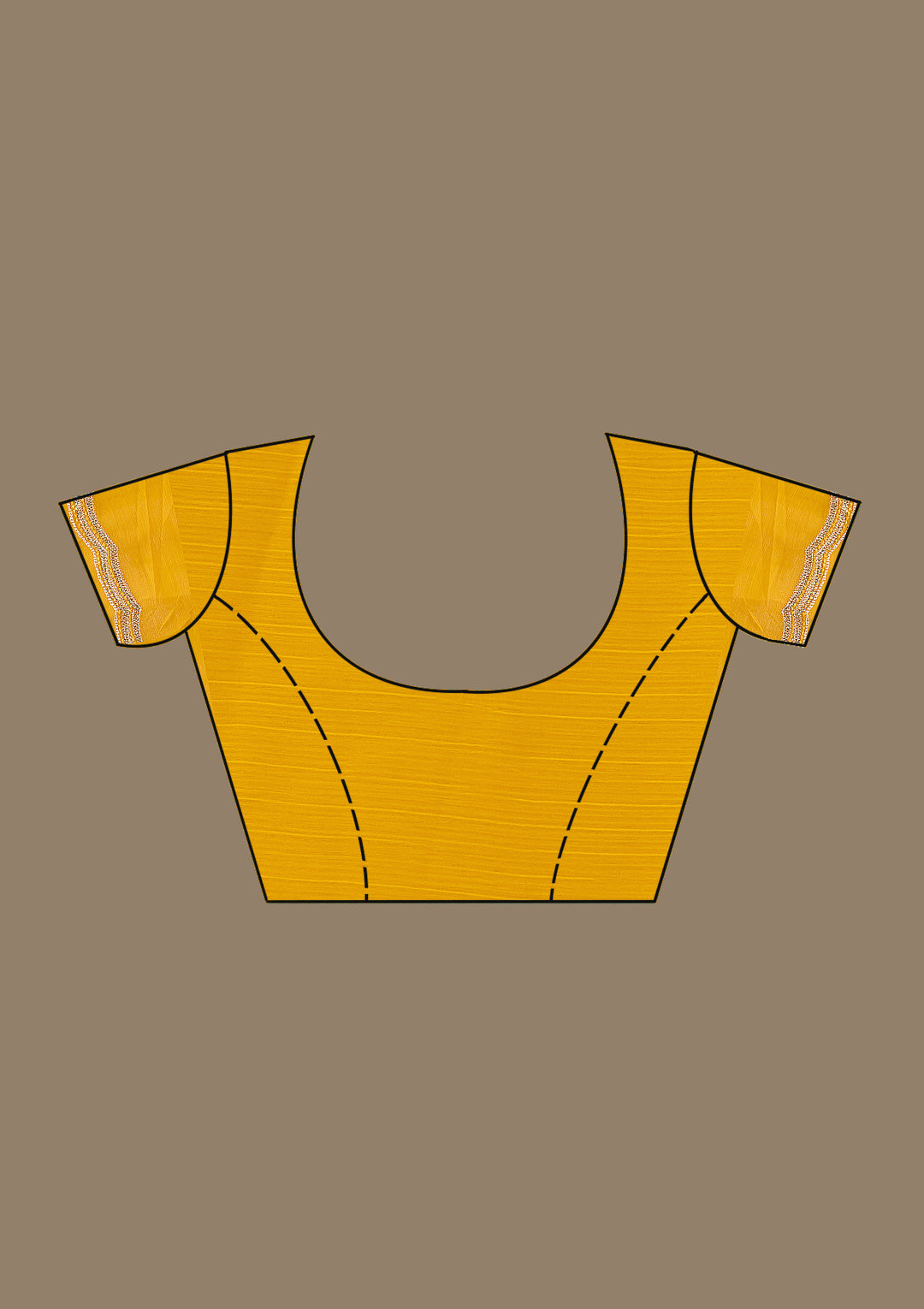 Mustard Stonework Chiffon Saree