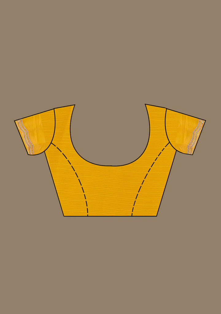 Mustard Stonework Chiffon Saree