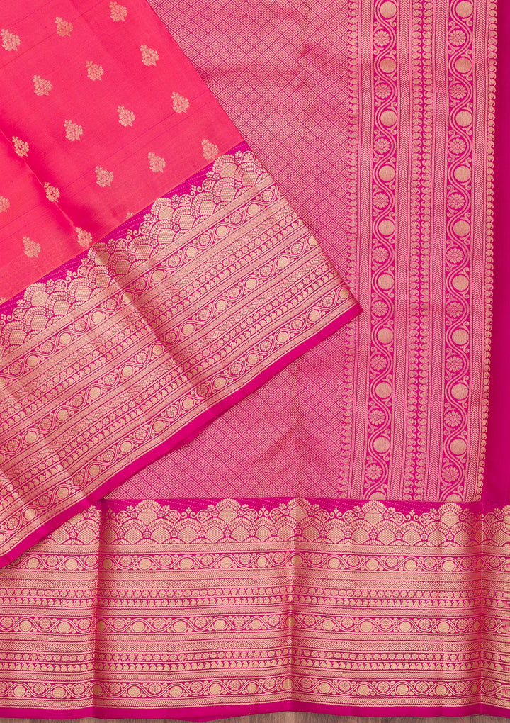 Pink Zariwork Pure Silk Saree