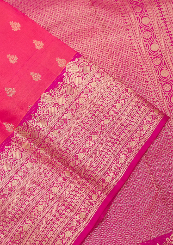 Pink Zariwork Pure Silk Saree