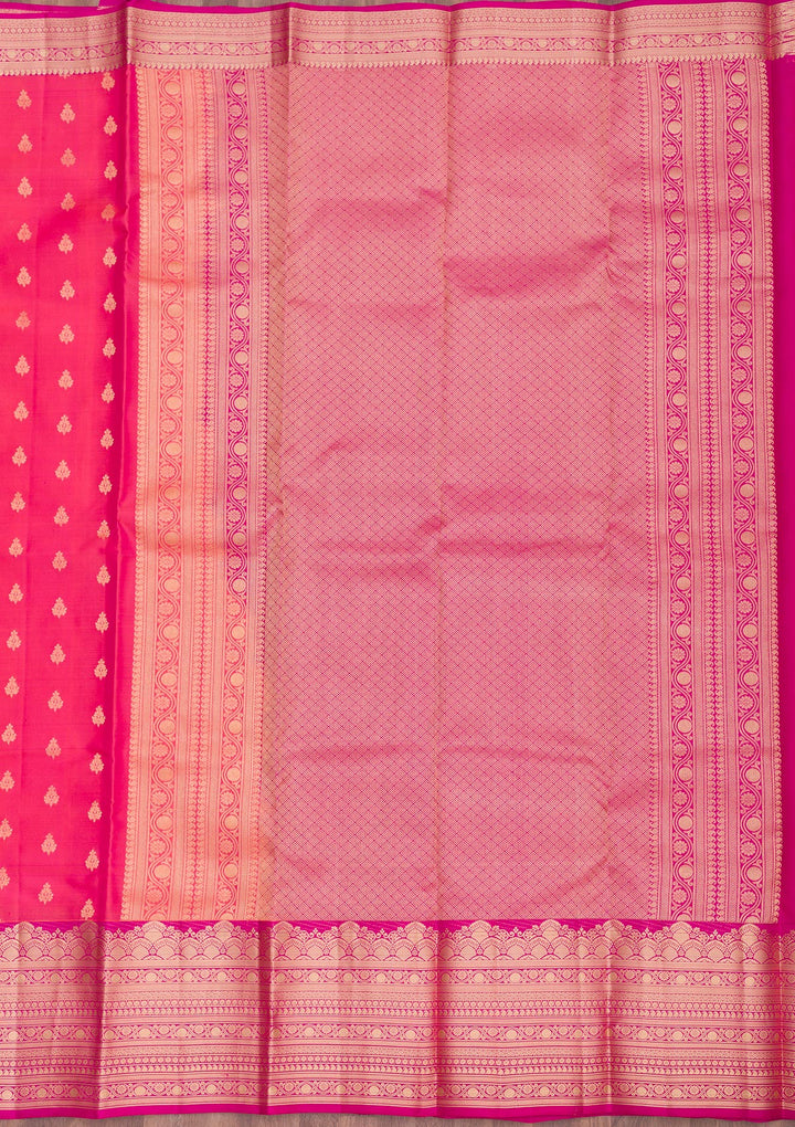 Pink Zariwork Pure Silk Saree