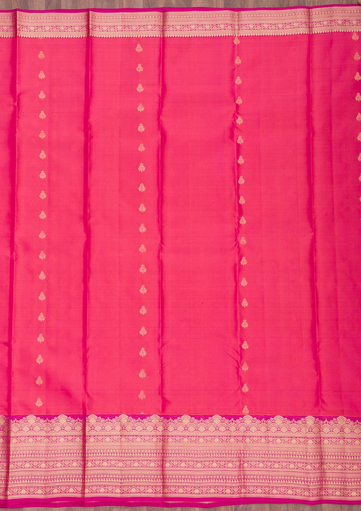 Pink Zariwork Pure Silk Saree
