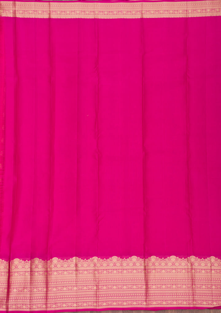 Pink Zariwork Pure Silk Saree