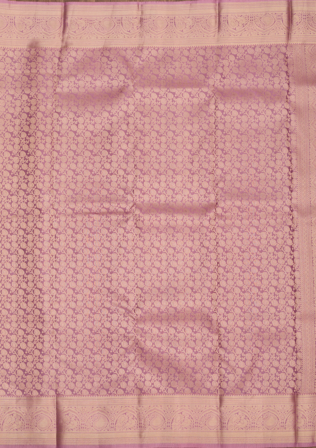 Onion Pink Silk Jaal Saree With Matching Blouse Piece