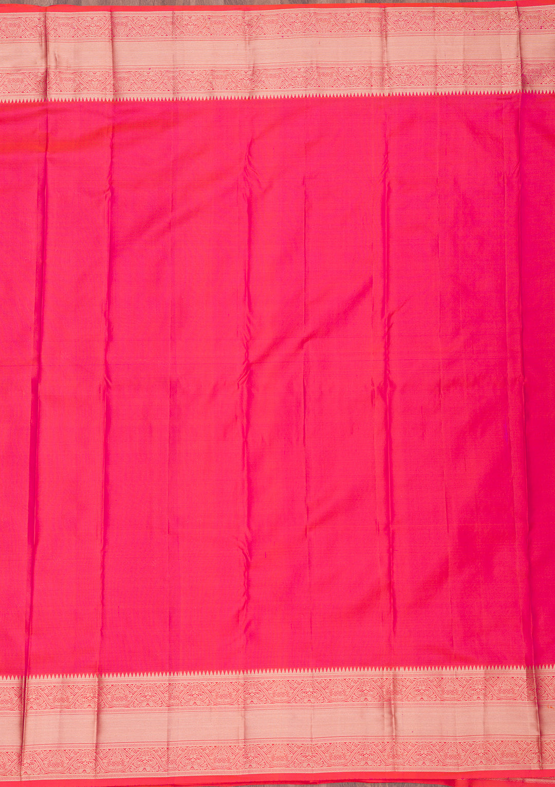 Orange Silk Jaal Gold Zariwork Saree With Matching Blouse Piece