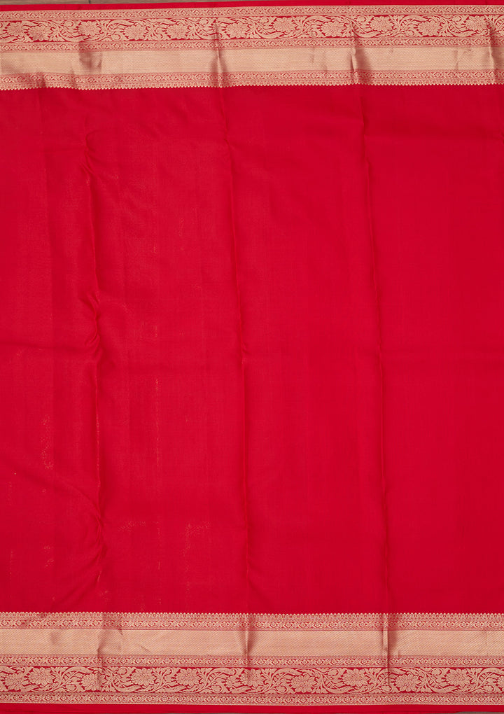 Red Zariwork Pure Silk Saree