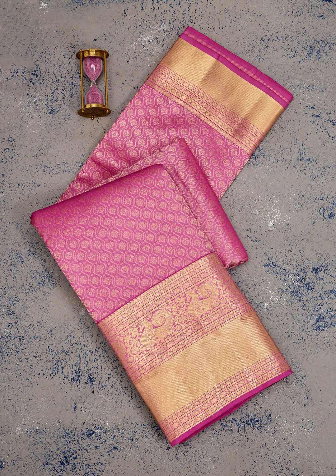 Mauve Zariwork Pure Silk Saree