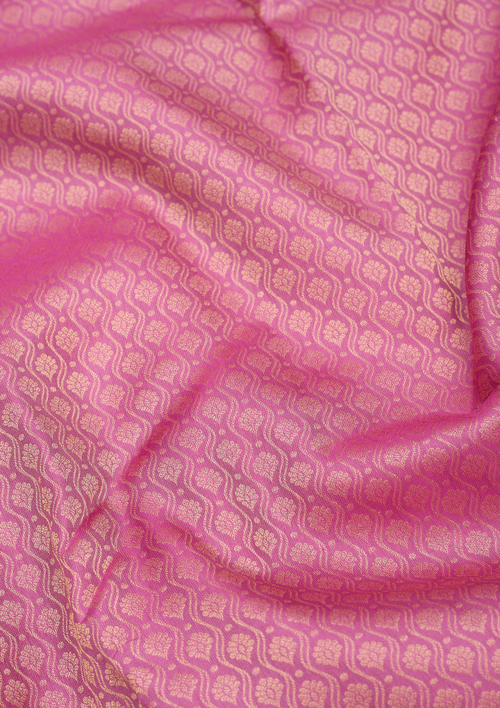 Mauve Zariwork Pure Silk Saree