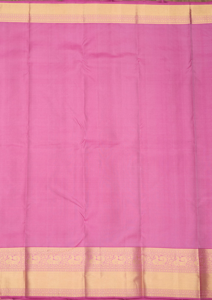 Mauve Zariwork Pure Silk Saree