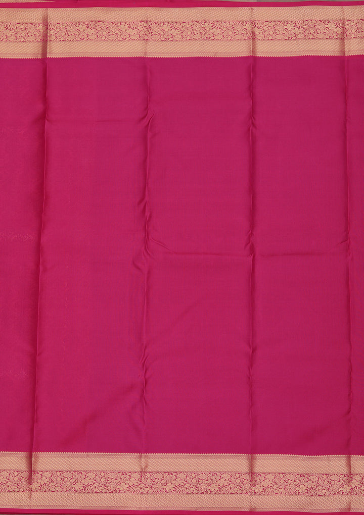 Multi Silk Jaal Saree With Matching Blouse Piece