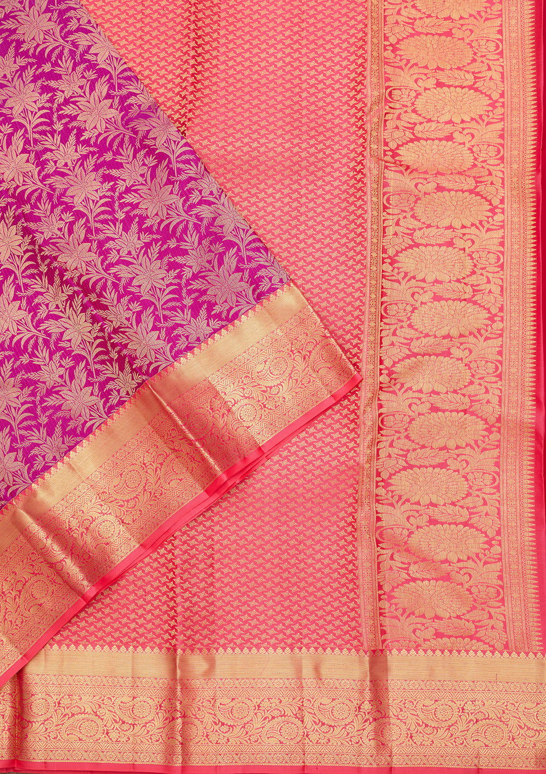 Wine Pure Silk Jaal Saree With Matching Blouse Piece
