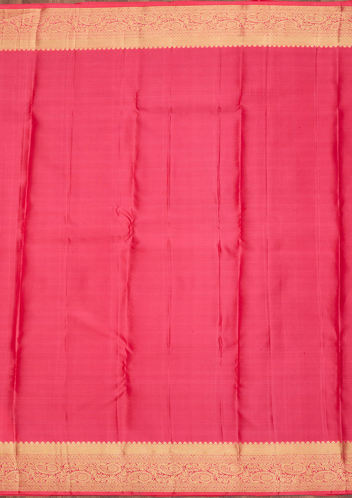 Wine Pure Silk Jaal Saree With Matching Blouse Piece