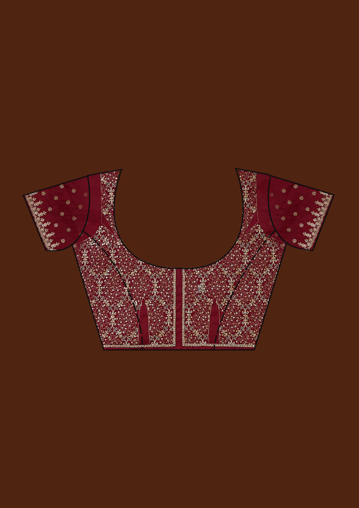 Copper Sequins Tissue Saree