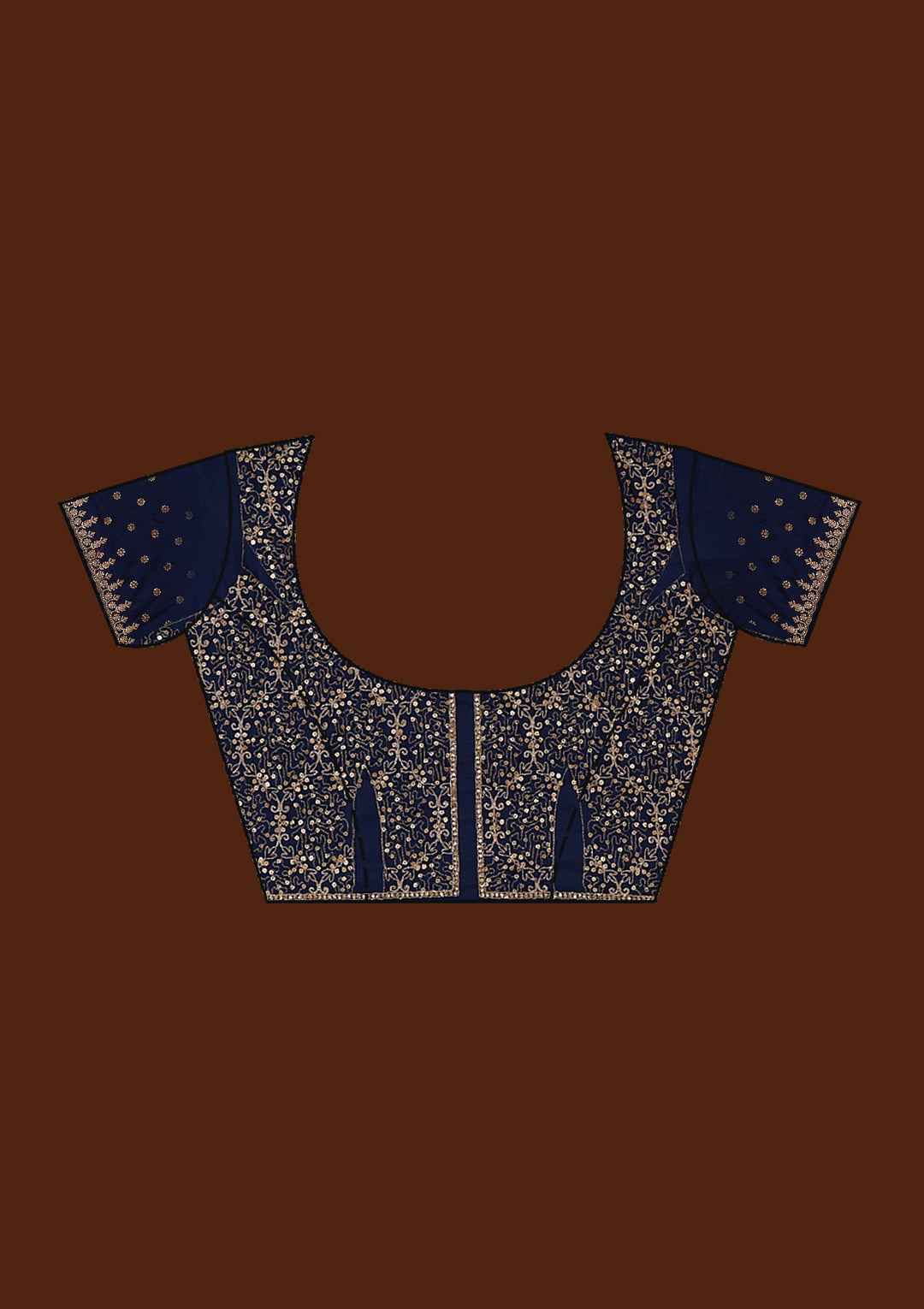 Grey Sequins Tissue Saree