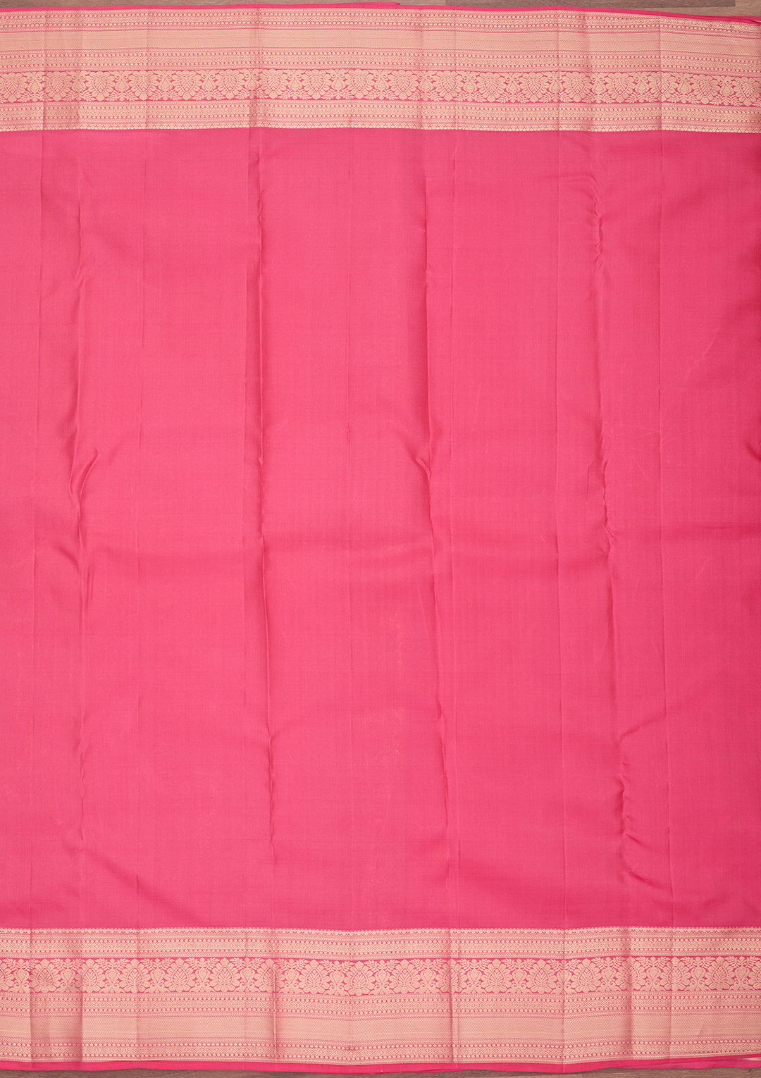Pink Silk Jaal Gold Zariwork Saree With Matching Blouse Piece