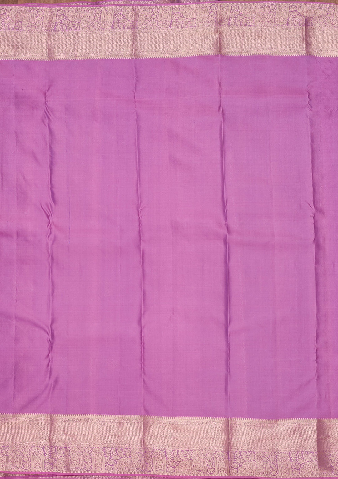 Lavender Silk Jaal Saree With Matching Blouse Piece