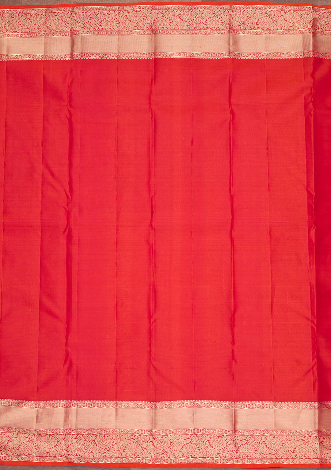 Orange Zariwork Pure Silk Saree