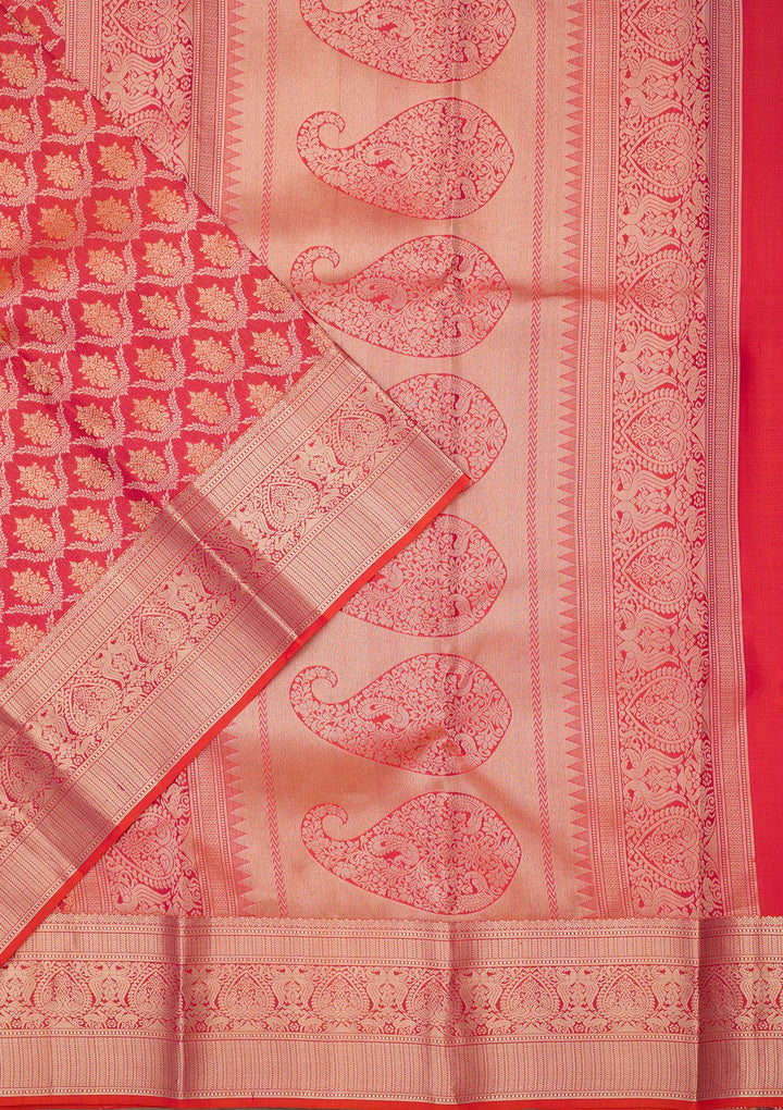 Pink Zariwork Pure Silk Saree