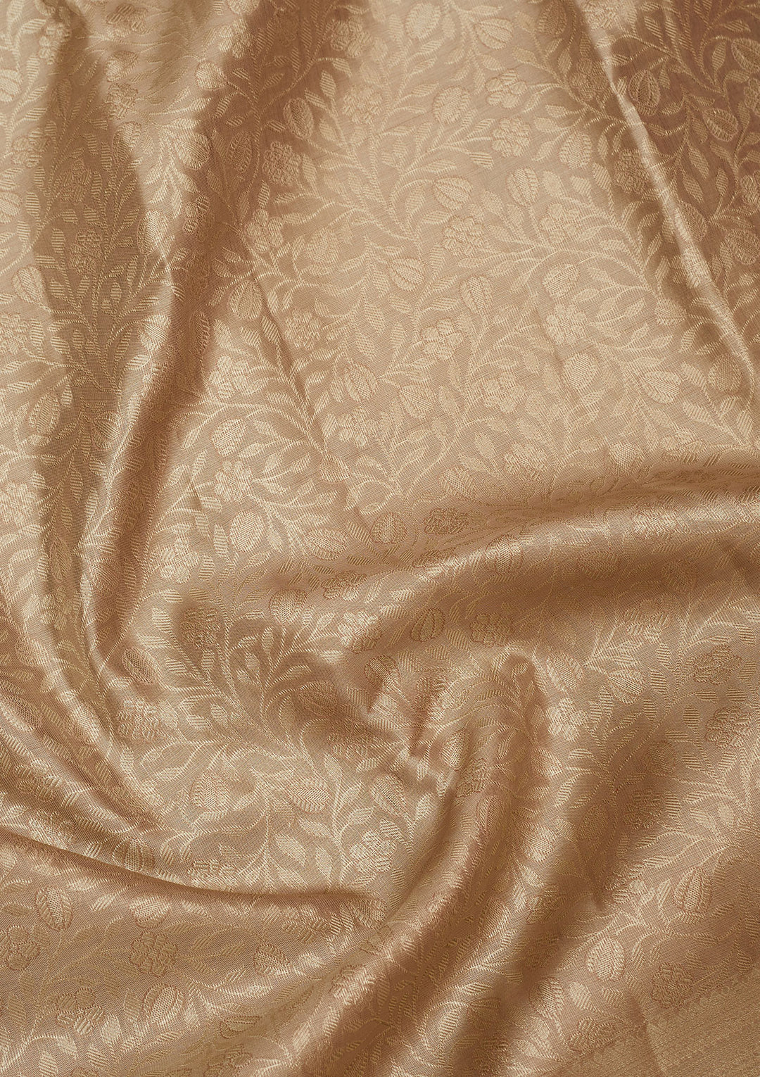 Grey Silk Jaal Gold Zariwork Saree With Matching Blouse Piece