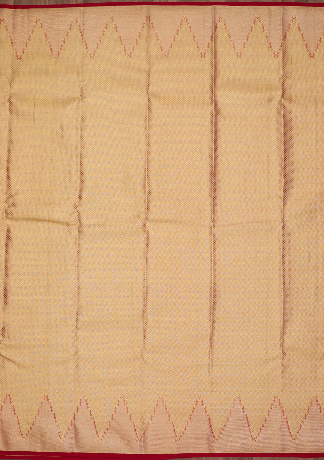 Gold Silk Jaal Gold Zariwork Saree With Matching Blouse Piece