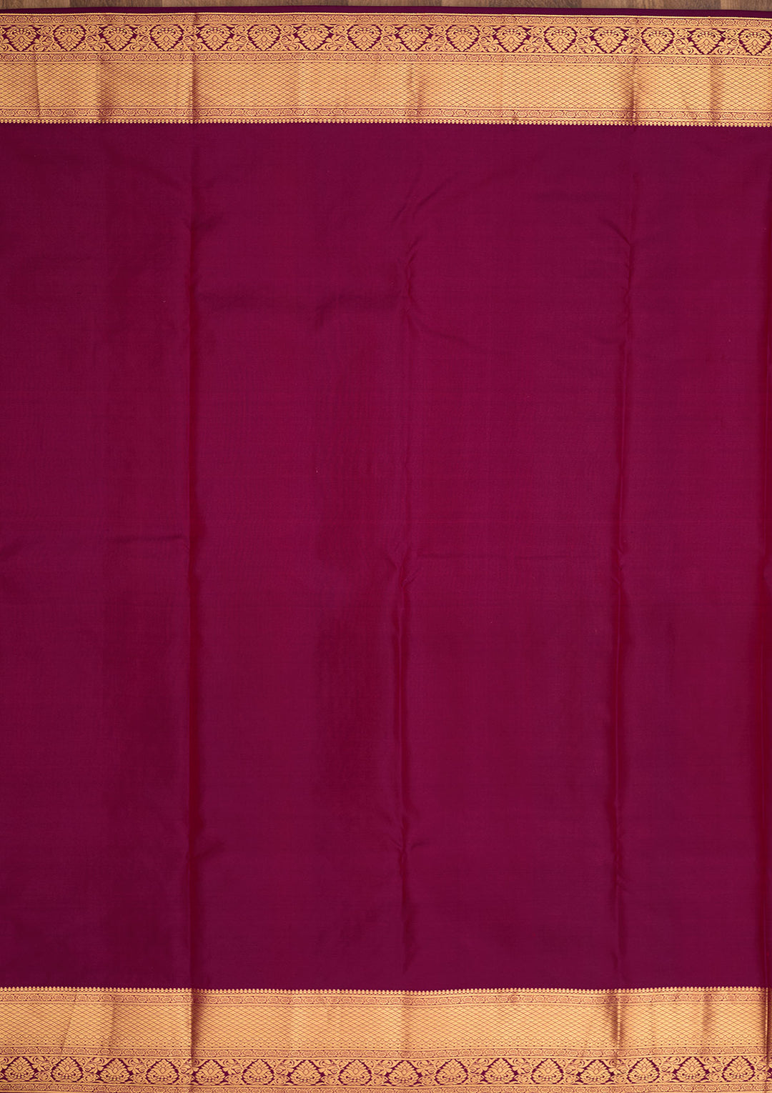 Purple Silk Buti Gold Zariwork Saree With Matching Blouse Piece