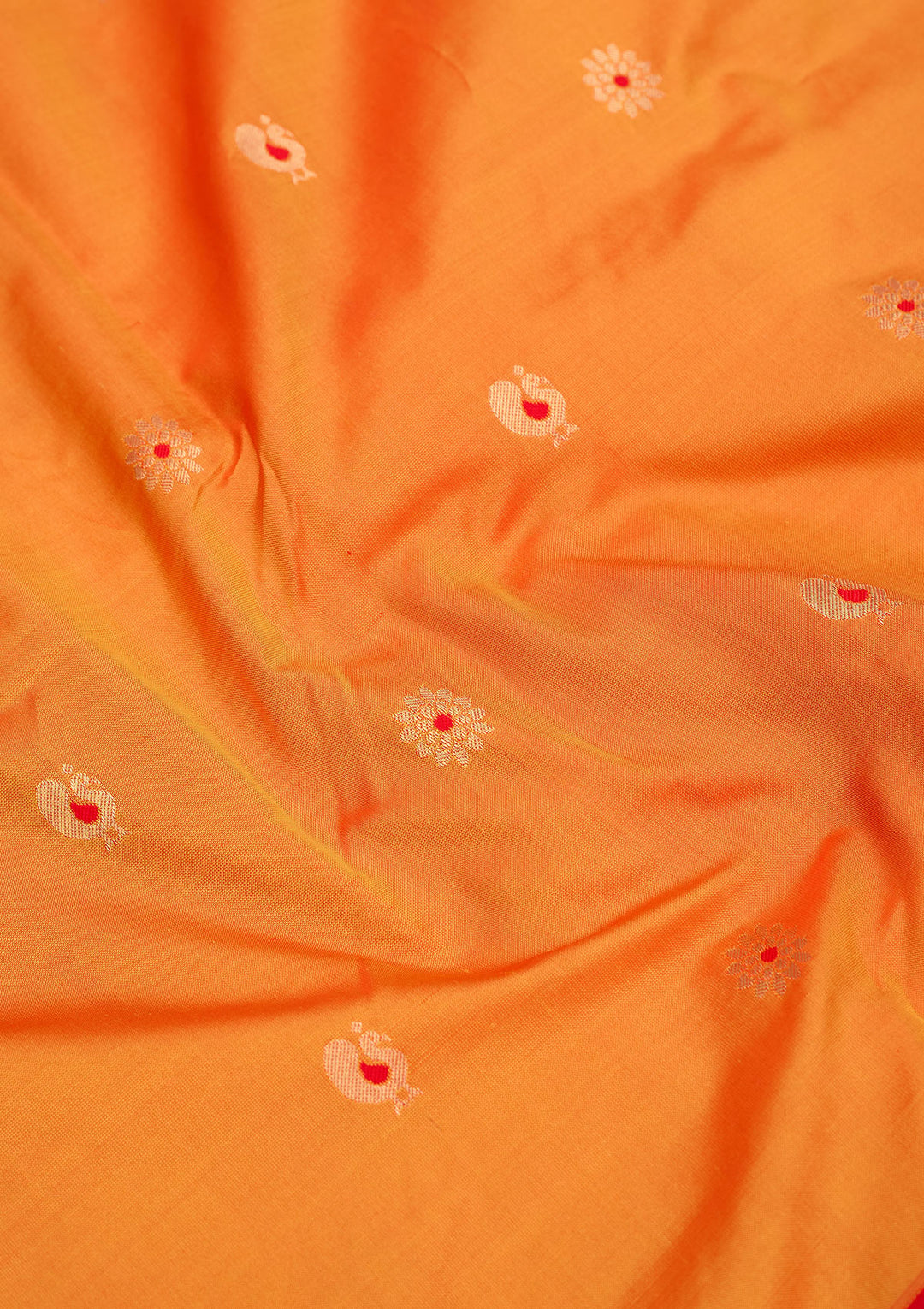 Mustard Zariwork Pure Silk Saree