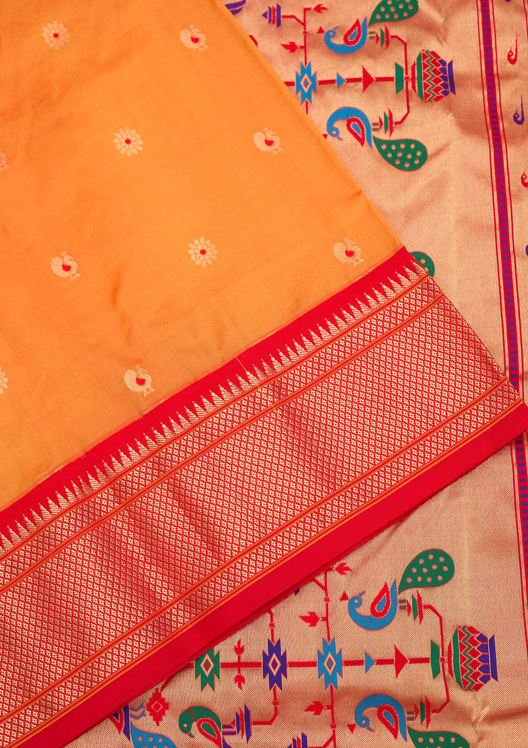 Mustard Zariwork Pure Silk Saree